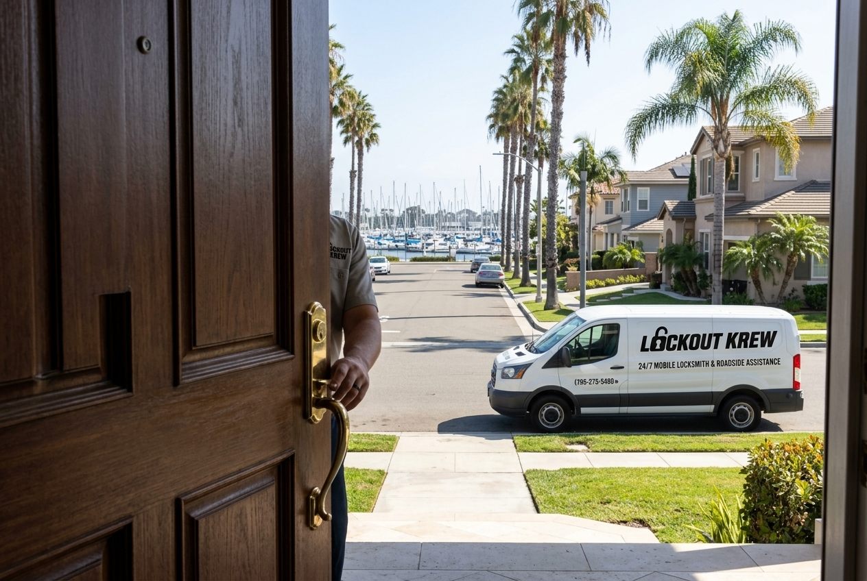 Cerrajero abriendo un carro en Chula Vista, California